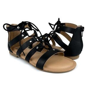 DV Girls Sandal 10 Summer Strappy Casual Basic School Airy Vacation Black Curse